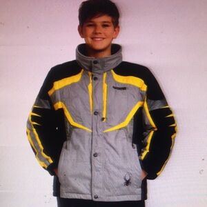 Spyder Kids Gray and Yellow Jacket